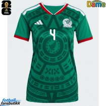 Mexico Edson Alvarez #4 Hjemmedrakt Dame EM 2024 Kortermet